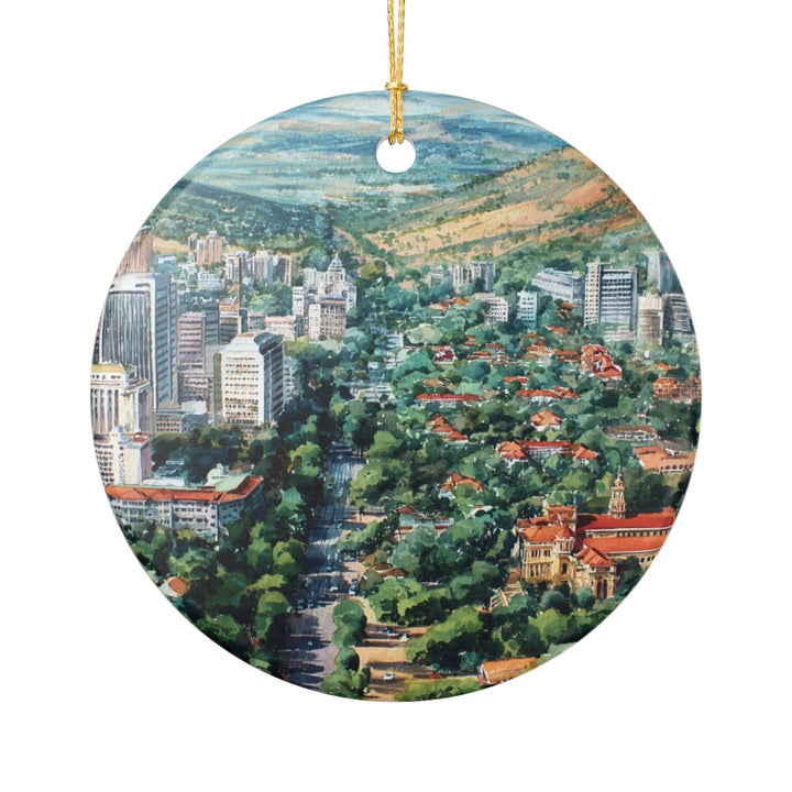 Pretoria South Africa Ornament: Unique Pretoria Souvenir, Pretoria South Africa Xmas Decor, and Authentic Pretoria Gift