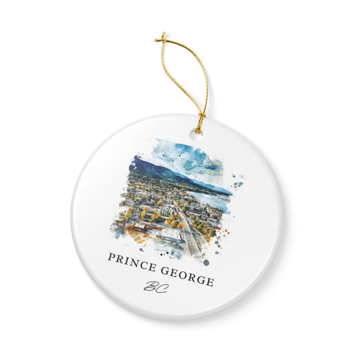 Prince George Bc Canada Ornament: Unique Prince George Bc Souvenir, Prince George Bc Canada Xmas Decor, and Authentic Prince George Bc Gift