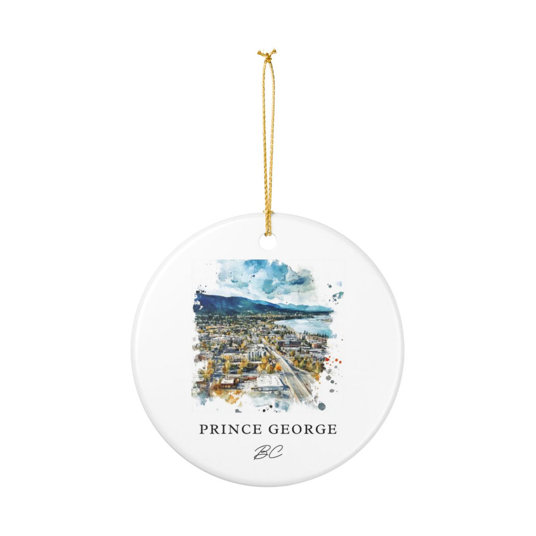 Prince George Bc Canada Ornament: Unique Prince George Bc Souvenir, Prince George Bc Canada Xmas Decor, and Authentic Prince George Bc Gift
