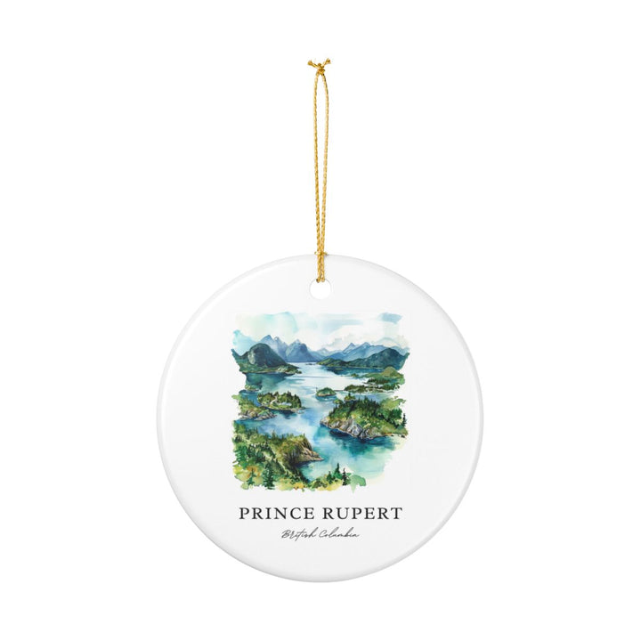 Prince Rupert British Columbia Ornament: Unique Prince Rupert British Columbia Souvenir, Prince Rupert British Columbia Xmas Decor