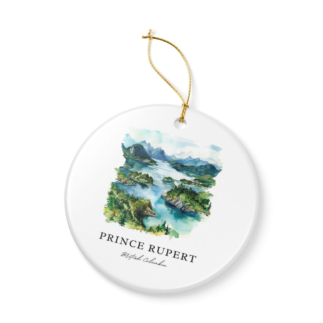 Prince Rupert British Columbia Ornament: Unique Prince Rupert British Columbia Souvenir, Prince Rupert British Columbia Xmas Decor