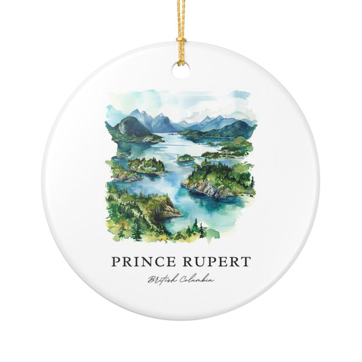 Prince Rupert British Columbia Ornament: Unique Prince Rupert British Columbia Souvenir, Prince Rupert British Columbia Xmas Decor
