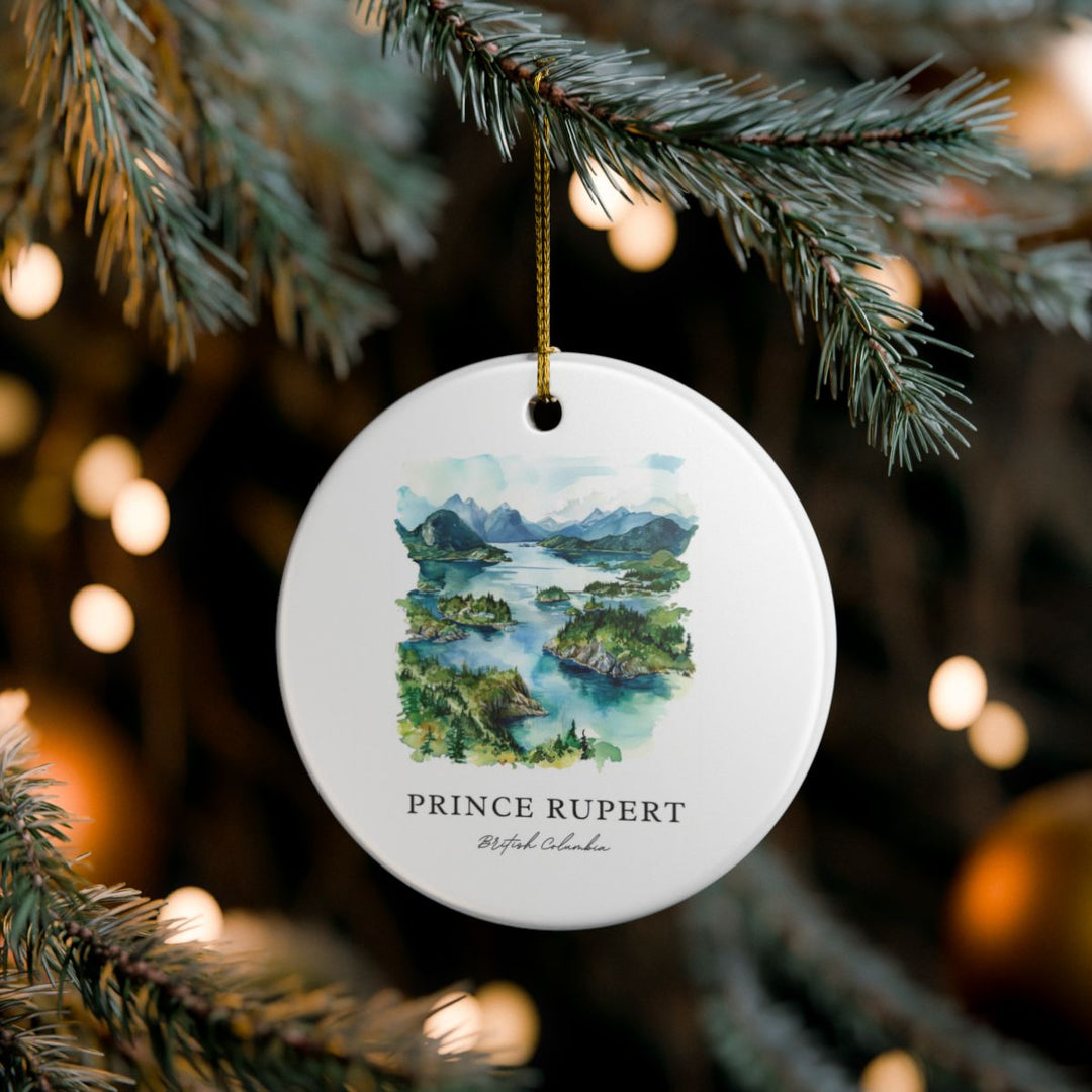 Prince Rupert British Columbia Ornament: Unique Prince Rupert British Columbia Souvenir, Prince Rupert British Columbia Xmas Decor