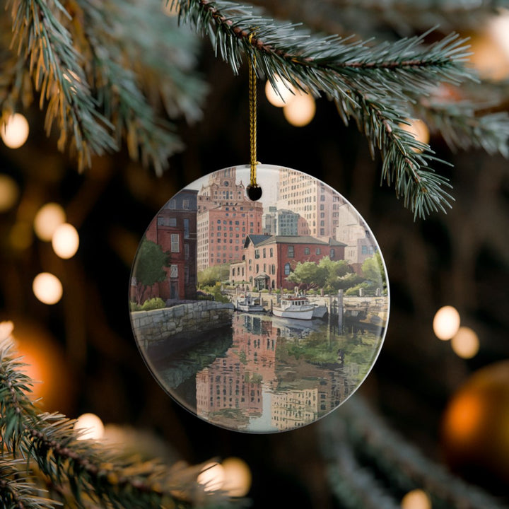Providence Rhode Island Ornament: Unique Providence Souvenir, Providence Rhode Island Xmas Decor, and Authentic Providence Gift