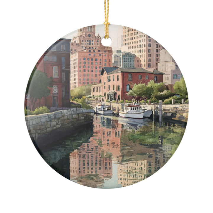 Providence Rhode Island Ornament: Unique Providence Souvenir, Providence Rhode Island Xmas Decor, and Authentic Providence Gift