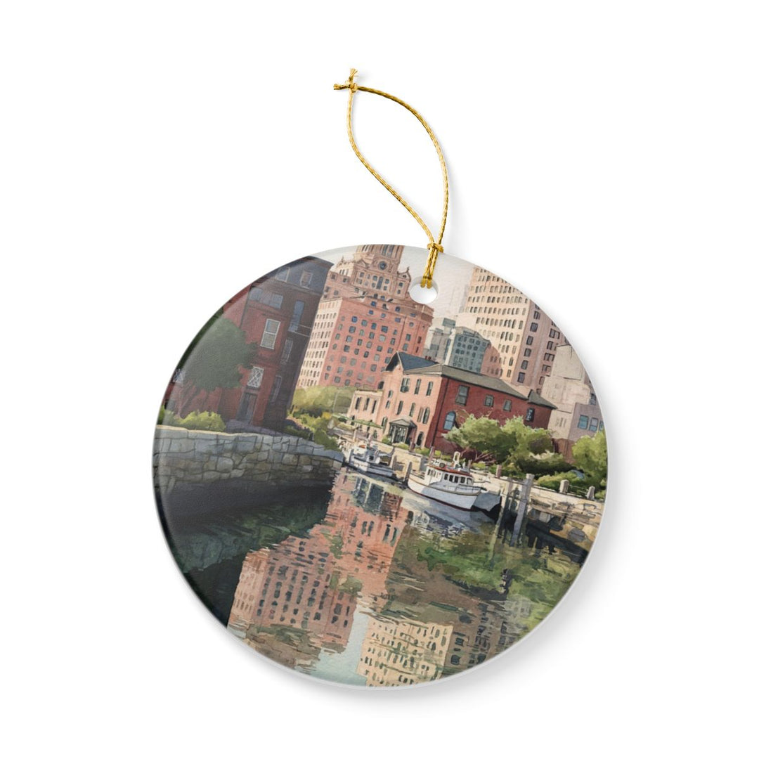 Providence Rhode Island Ornament: Unique Providence Souvenir, Providence Rhode Island Xmas Decor, and Authentic Providence Gift
