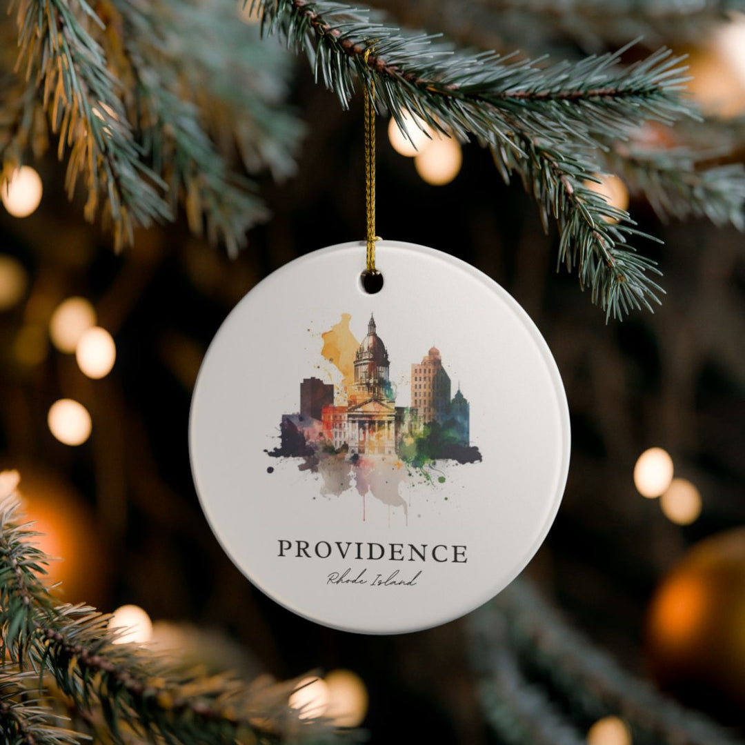 Providence Rhode Island USA Ornament: Unique Providence Souvenir, Providence Rhode Island Xmas Decor, and Authentic Providence Gift