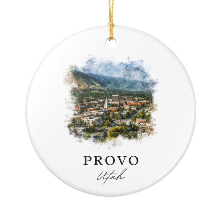 Provo Utah Ornament: Unique Provo Souvenir, Provo Utah Xmas Decor, and Authentic Provo Gift