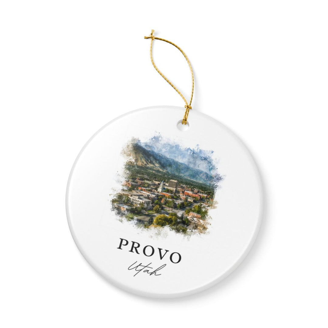 Provo Utah Ornament: Unique Provo Souvenir, Provo Utah Xmas Decor, and Authentic Provo Gift
