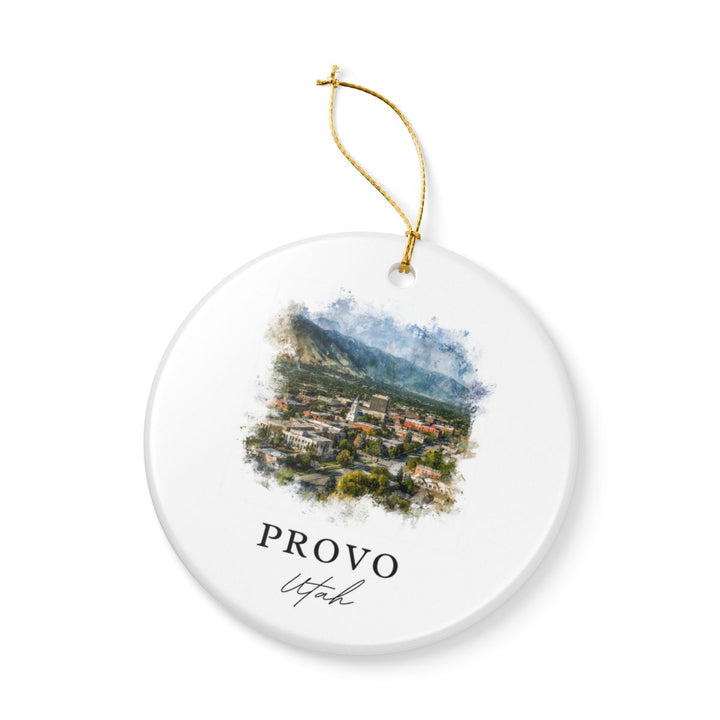Provo Utah Ornament: Unique Provo Souvenir, Provo Utah Xmas Decor, and Authentic Provo Gift