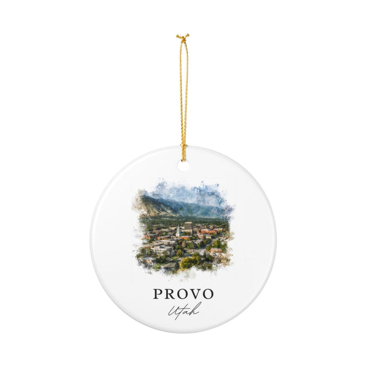 Provo Utah Ornament: Unique Provo Souvenir, Provo Utah Xmas Decor, and Authentic Provo Gift