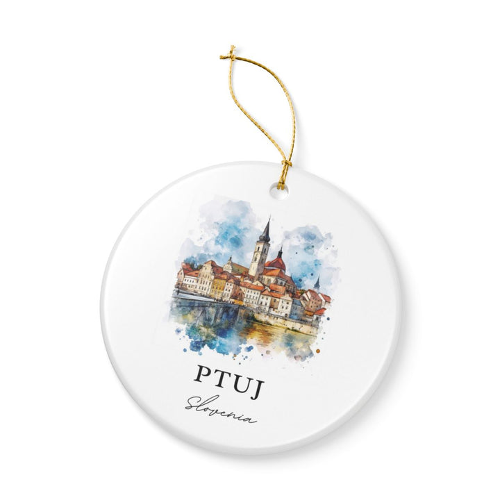Ptuj Slovenia Ornament: Unique Ptuj Souvenir, Ptuj Slovenia Xmas Decor, and Authentic Ptuj Gift