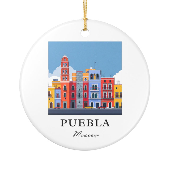 Puebla Mexico Ornament: Unique Puebla Mexico Souvenir, Puebla Mexico Xmas Decor, and Authentic Puebla Mexico Gift