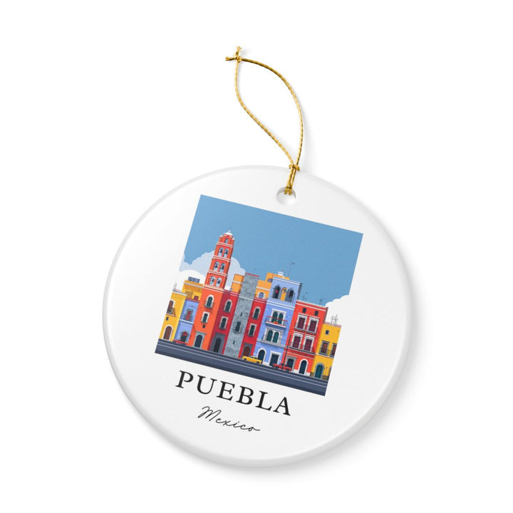 Puebla Mexico Ornament: Unique Puebla Mexico Souvenir, Puebla Mexico Xmas Decor, and Authentic Puebla Mexico Gift