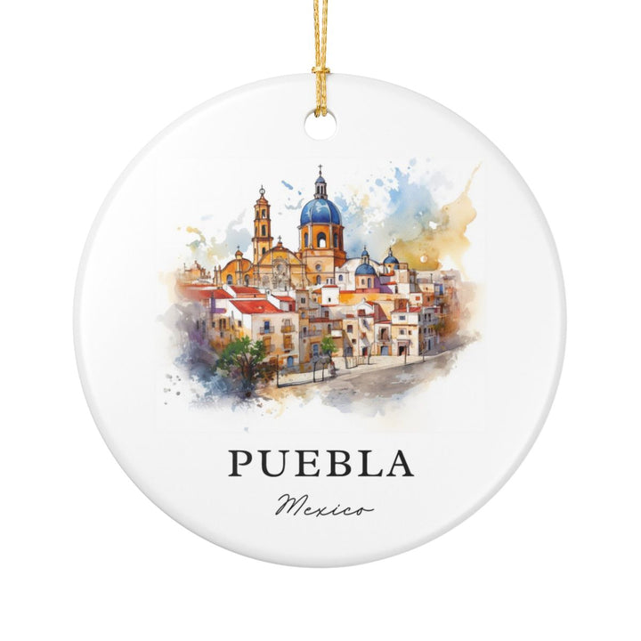 Puebla Mexico Ornament: Unique Puebla Mexico Souvenir, Puebla Mexico Xmas Decor, and Authentic Puebla Mexico Gift