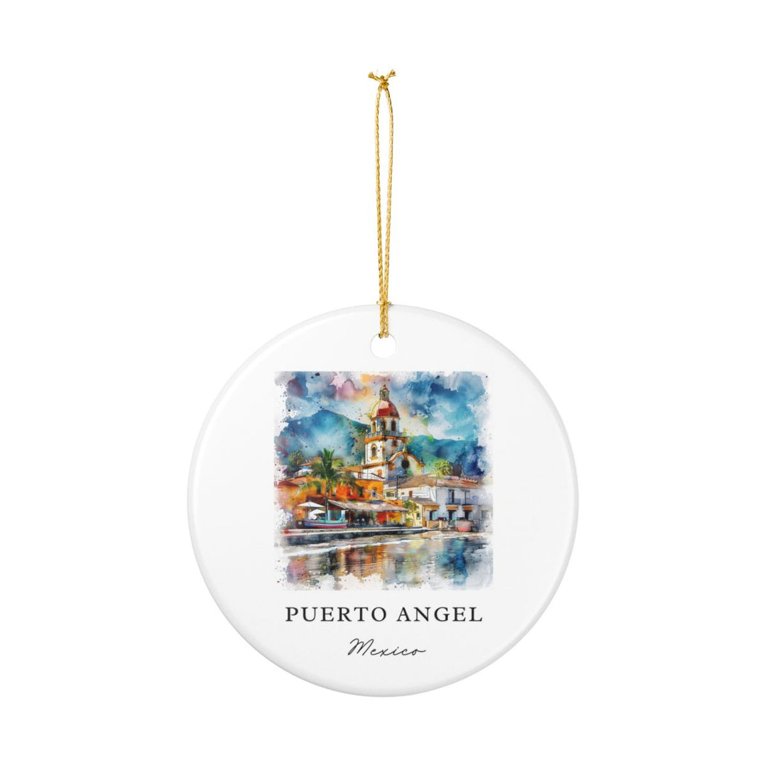 Puerto Angel Mexico Ornament: Unique Puerto Angel Souvenir, Puerto Angel Mexico Xmas Decor, and Authentic Puerto Angel Gift