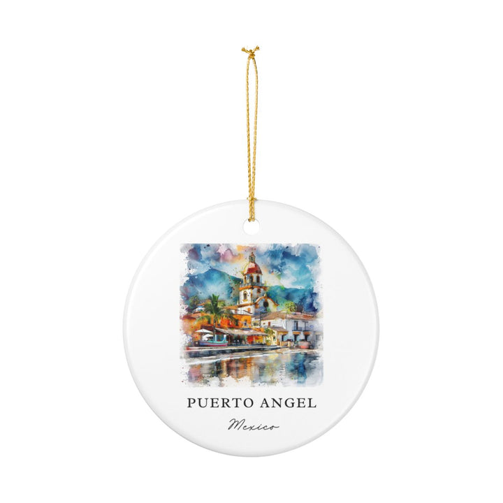 Puerto Angel Mexico Ornament: Unique Puerto Angel Souvenir, Puerto Angel Mexico Xmas Decor, and Authentic Puerto Angel Gift