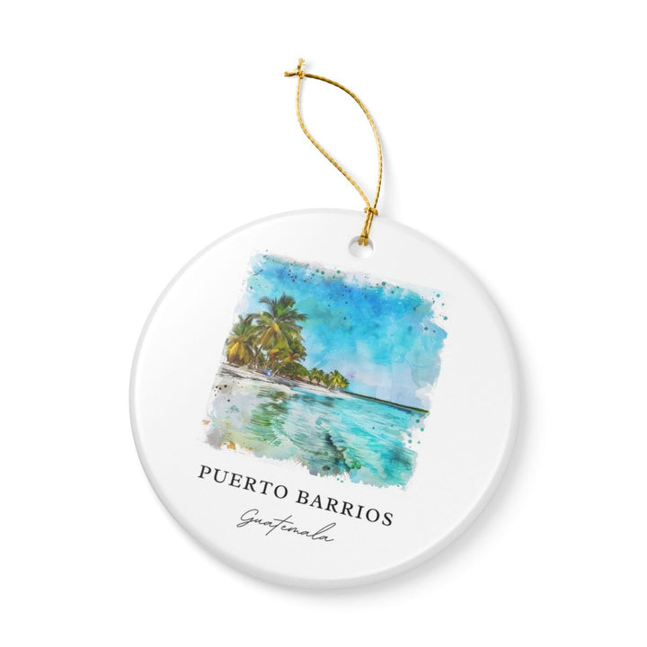 Puerto Barrios Ornament: Unique Puerto Barrios Souvenir, Puerto Barrios Xmas Decor, and Authentic Puerto Barrios Gift