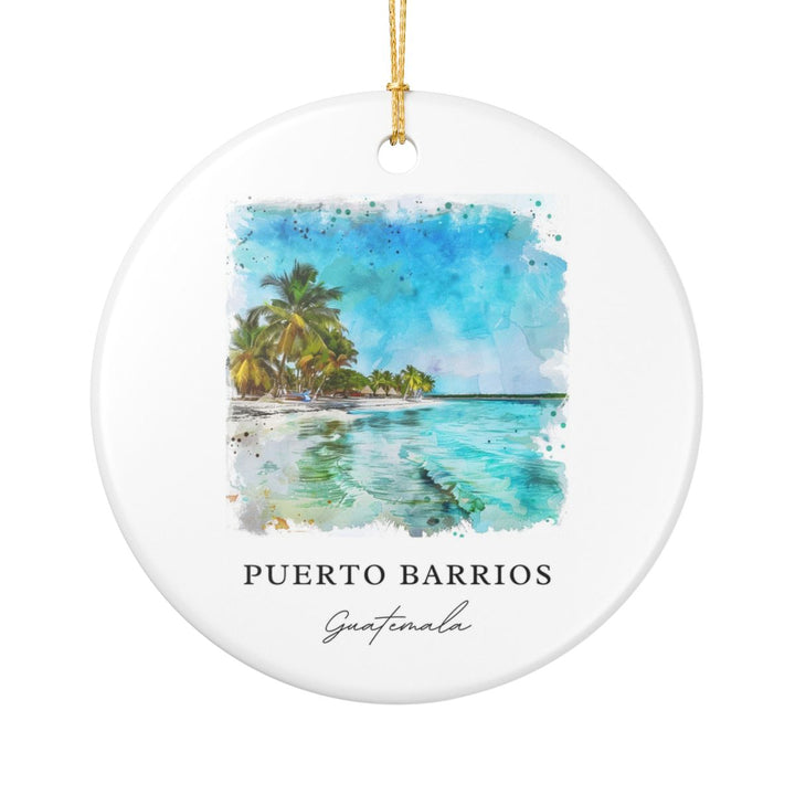Puerto Barrios Ornament: Unique Puerto Barrios Souvenir, Puerto Barrios Xmas Decor, and Authentic Puerto Barrios Gift