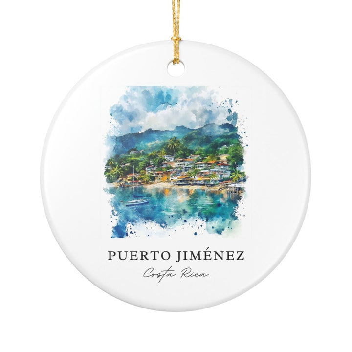 Puerto Jiménez Costa Rica Ornament: Unique Puerto Jiménez Costa Rica Souvenir, Puerto Jiménez Costa Rica Xmas Decor