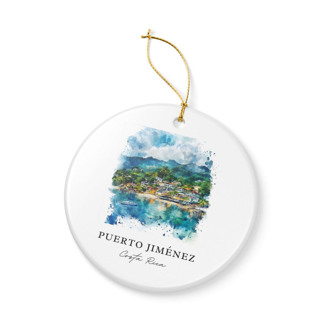 Puerto Jiménez Costa Rica Ornament: Unique Puerto Jiménez Costa Rica Souvenir, Puerto Jiménez Costa Rica Xmas Decor