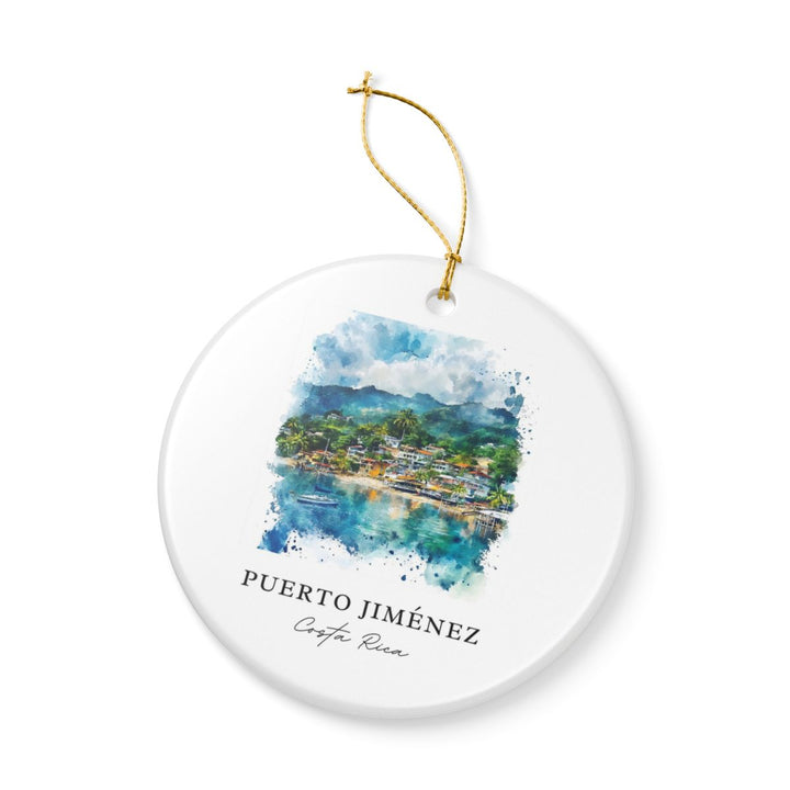 Puerto Jiménez Costa Rica Ornament: Unique Puerto Jiménez Costa Rica Souvenir, Puerto Jiménez Costa Rica Xmas Decor