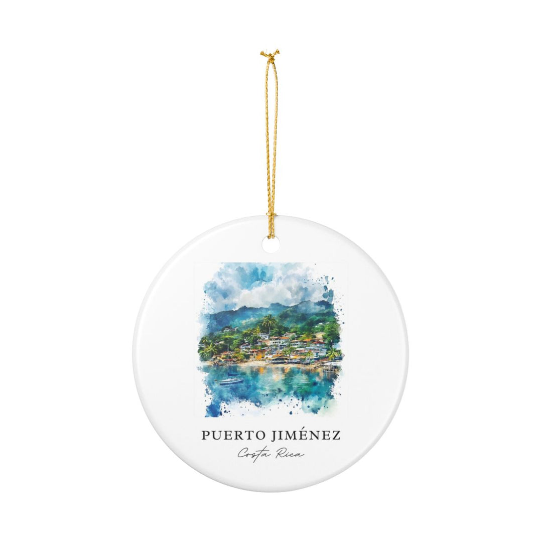Puerto Jiménez Costa Rica Ornament: Unique Puerto Jiménez Costa Rica Souvenir, Puerto Jiménez Costa Rica Xmas Decor