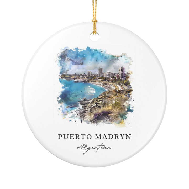 Puerto Madryn Argentina Ornament: Unique Puerto Madryn Souvenir, Puerto Madryn Argentina Xmas Decor, and Authentic Puerto Madryn Gift