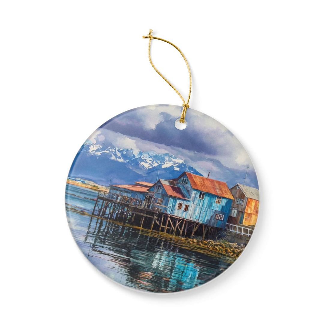 Puerto Natales Ornament: Unique Puerto Natales Souvenir, Puerto Natales Xmas Decor, and Authentic Puerto Natales Gift
