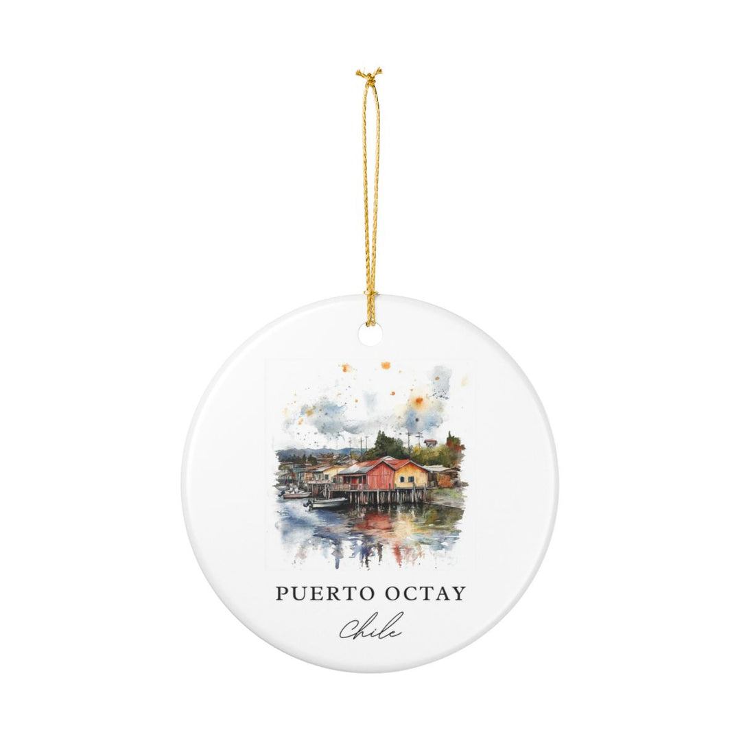 Puerto Octay Chile Ornament: Unique Puerto Octay Souvenir, Puerto Octay Chile Xmas Decor, and Authentic Puerto Octay Gift