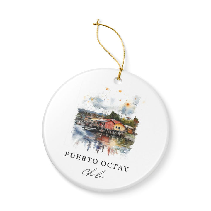 Puerto Octay Chile Ornament: Unique Puerto Octay Souvenir, Puerto Octay Chile Xmas Decor, and Authentic Puerto Octay Gift