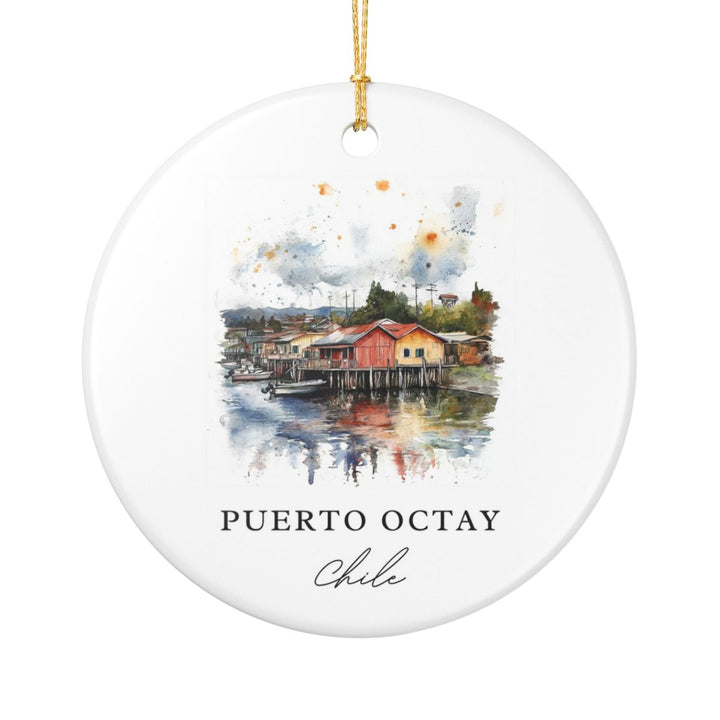 Puerto Octay Chile Ornament: Unique Puerto Octay Souvenir, Puerto Octay Chile Xmas Decor, and Authentic Puerto Octay Gift