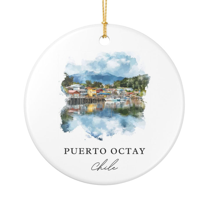 Puerto Octay Chile Ornament: Unique Puerto Octay Souvenir, Puerto Octay Chile Xmas Decor, and Authentic Puerto Octay Gift