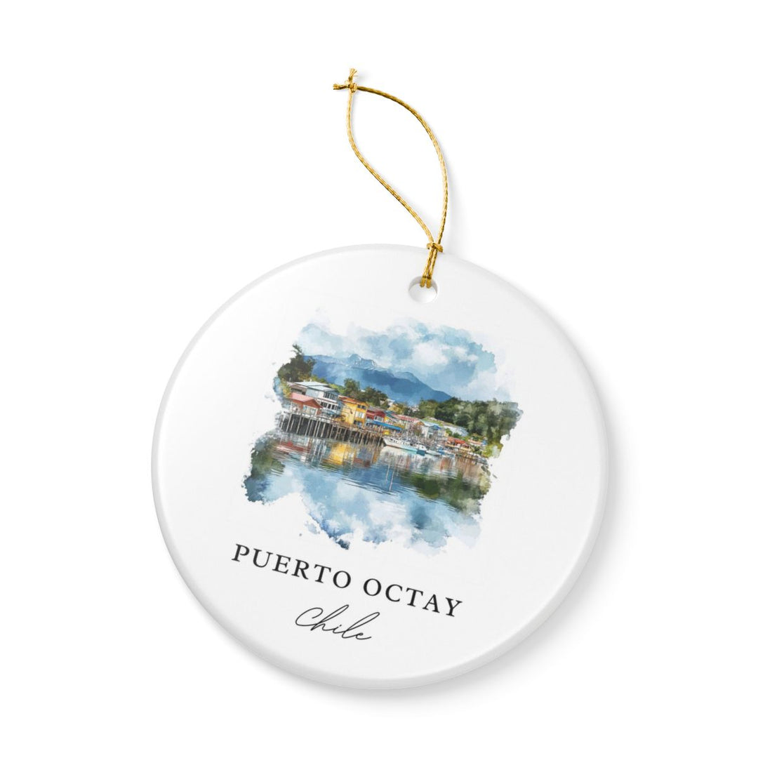 Puerto Octay Chile Ornament: Unique Puerto Octay Souvenir, Puerto Octay Chile Xmas Decor, and Authentic Puerto Octay Gift