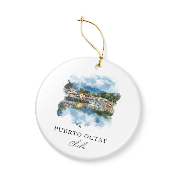 Puerto Octay Chile Ornament: Unique Puerto Octay Souvenir, Puerto Octay Chile Xmas Decor, and Authentic Puerto Octay Gift