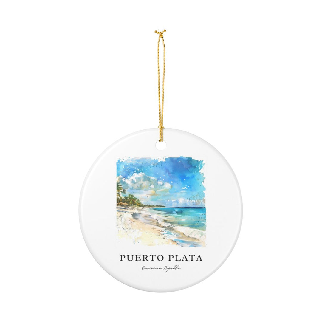 Puerto Plata Dominican Republic Ornament: Unique Puerto Plata Dominican Republic Souvenir, Puerto Plata Dominican Republic Xmas Decor