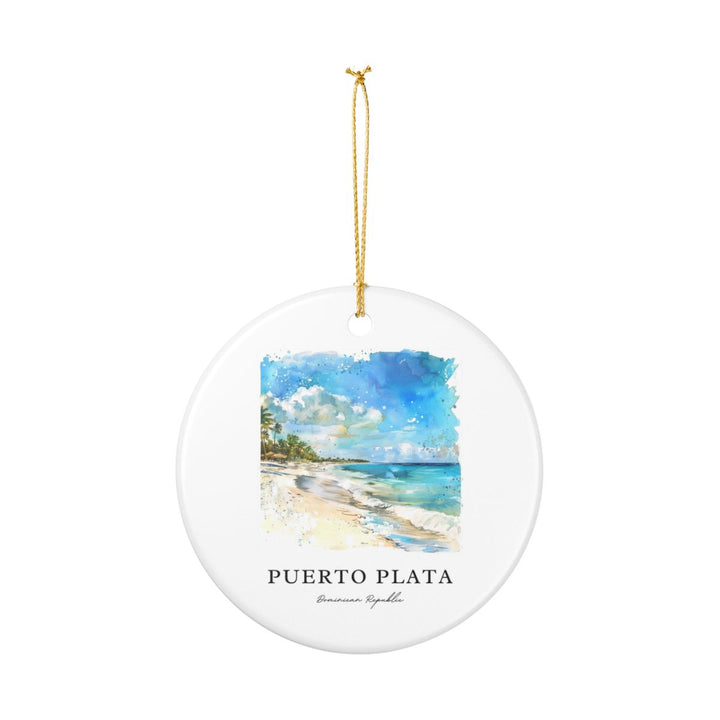 Puerto Plata Dominican Republic Ornament: Unique Puerto Plata Dominican Republic Souvenir, Puerto Plata Dominican Republic Xmas Decor
