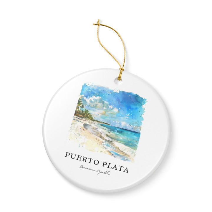 Puerto Plata Dominican Republic Ornament: Unique Puerto Plata Dominican Republic Souvenir, Puerto Plata Dominican Republic Xmas Decor