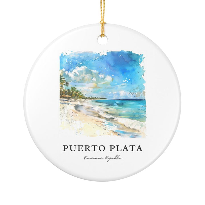 Puerto Plata Dominican Republic Ornament: Unique Puerto Plata Dominican Republic Souvenir, Puerto Plata Dominican Republic Xmas Decor