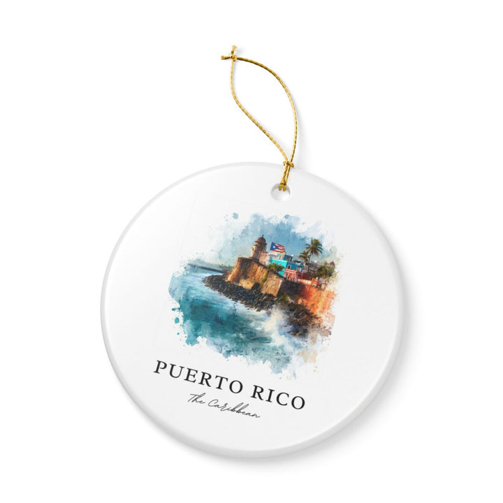Puerto Rico Caribbean Ornament: Unique Puerto Rico Souvenir, Puerto Rico Caribbean Xmas Decor, and Authentic Puerto Rico Gift