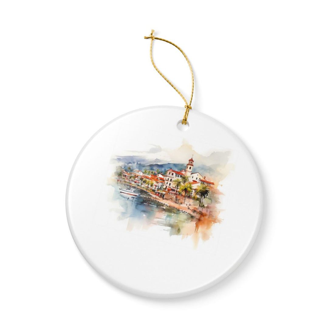 Puerto Vallarta Mexico Ornament: Unique Puerto Vallarta Souvenir, Puerto Vallarta Mexico Xmas Decor, and Authentic Puerto Vallarta Gift