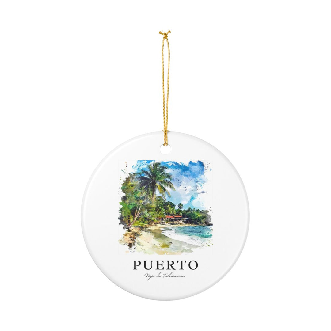 Puerto Viejo de Talamanca Costa Rica Ornament: Unique Puerto Viejo de Talamanca Costa Rica Souvenir, Puerto Viejo de Talamanca Costa Rica Xmas Decor