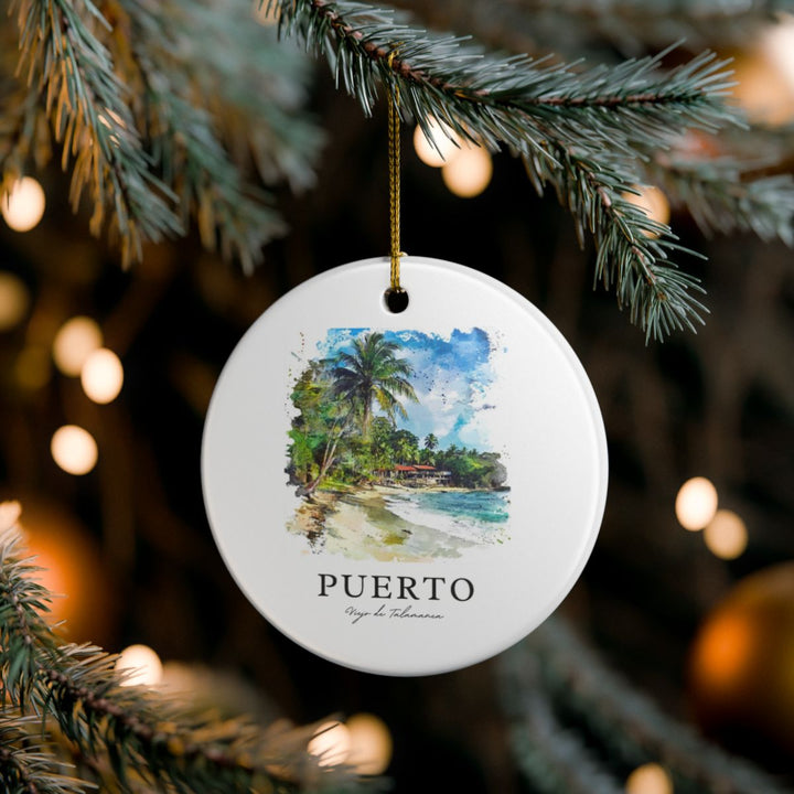 Puerto Viejo de Talamanca Costa Rica Ornament: Unique Puerto Viejo de Talamanca Costa Rica Souvenir, Puerto Viejo de Talamanca Costa Rica Xmas Decor