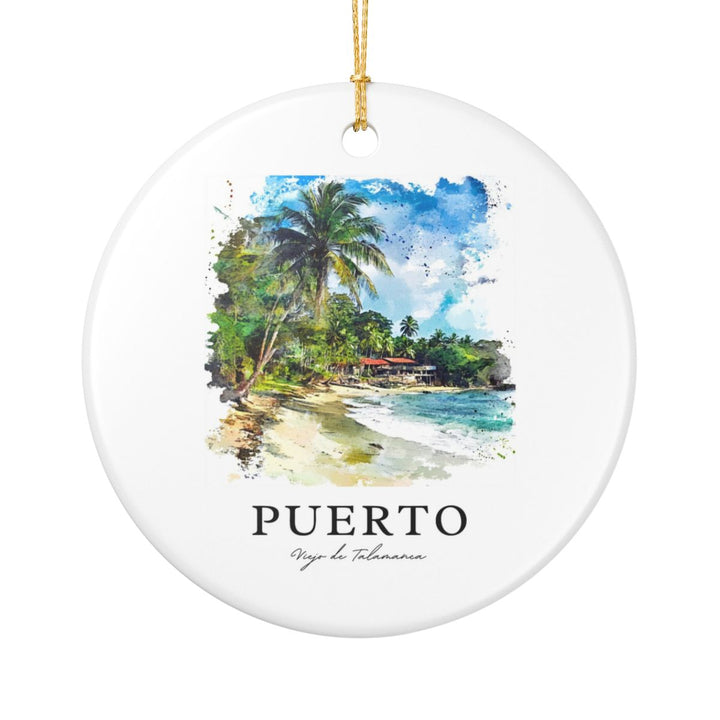 Puerto Viejo de Talamanca Costa Rica Ornament: Unique Puerto Viejo de Talamanca Costa Rica Souvenir, Puerto Viejo de Talamanca Costa Rica Xmas Decor