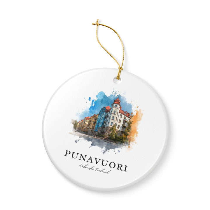 Punavuori Helsinki Finland Ornament | Christmas Travel Souvenir Gift