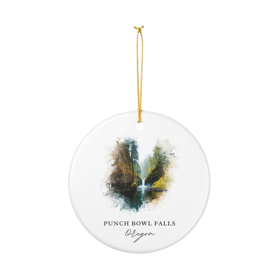 Punch Bowl Falls Oregon United States Ornament: Unique Punch Bowl Falls Souvenir, Punch Bowl Falls Xmas Decor, and Authentic Punch Bowl Falls Gift