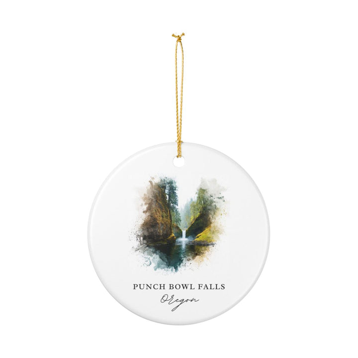 Punch Bowl Falls Oregon United States Ornament: Unique Punch Bowl Falls Souvenir, Punch Bowl Falls Xmas Decor, and Authentic Punch Bowl Falls Gift