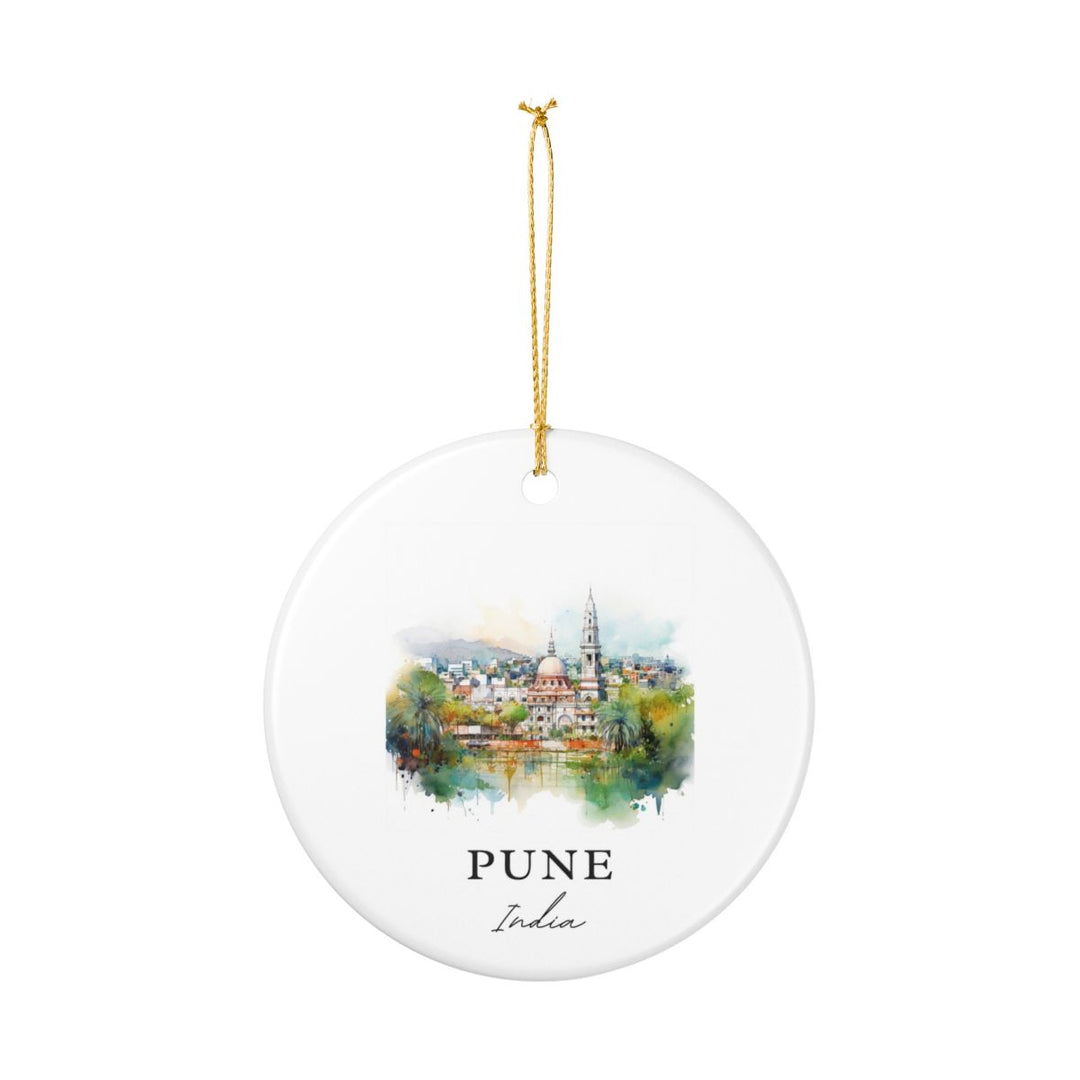 Pune India Ornament: Unique Pune India Souvenir, Pune India Xmas Decor, and Authentic Pune India Gift