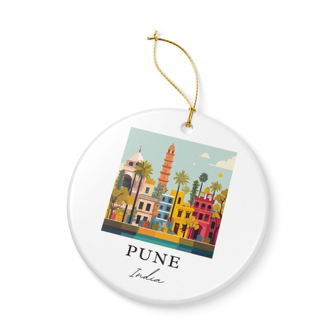 Pune India Ornament: Unique Pune India Souvenir, Pune India Xmas Decor, and Authentic Pune India Gift