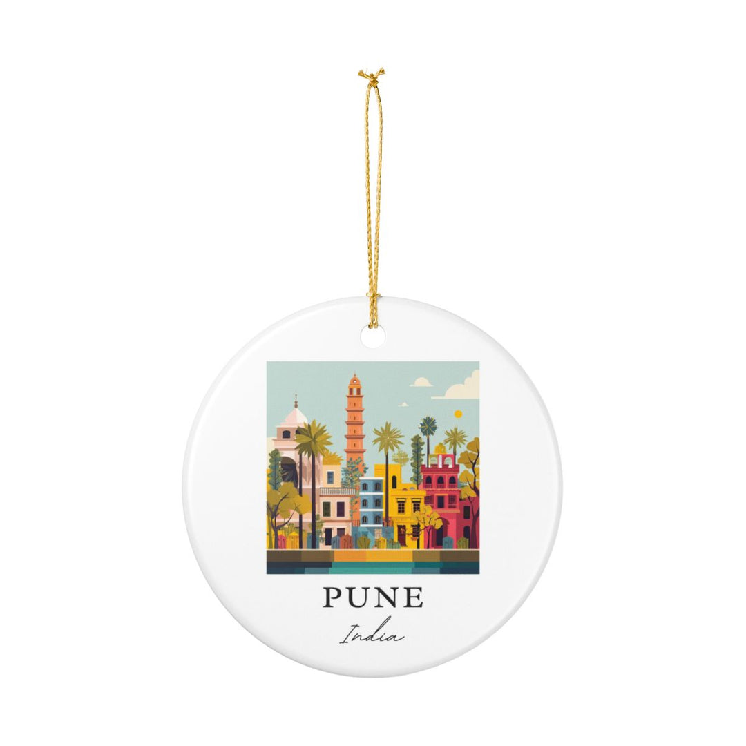 Pune India Ornament: Unique Pune India Souvenir, Pune India Xmas Decor, and Authentic Pune India Gift